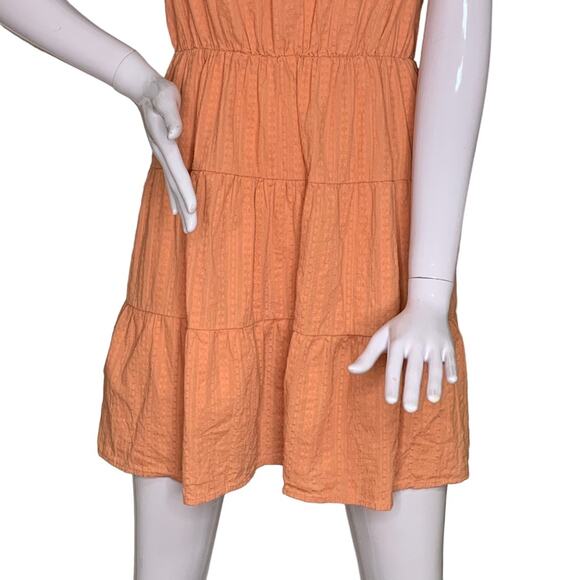 Simplee Summer Dress Sleeveless Rusty Orange Size L Looks Like S - Picture 3 of 13
